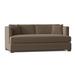 Fairfield Chair Anson 79.5" Tuxedo Arm Sofa w/ Reversible Cushions, Wood in Gray/Brown | 34 H x 79.5 W x 41 D in | Wayfair