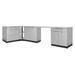 NewAge Products Stainless Steel 4-Piece Modular Outdoor Kitchen Cabinets Stainless Steel in Gray | 36.5 H x 120.38 W x 64.38 D in | Wayfair 65082