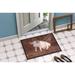 August Grove® Damek Pig at the Barn Door Non-Slip Indoor Door Mat Synthetics | 18 W x 27 D in | Wayfair B12C4721118D451CBFAC2154065A74F0