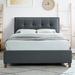 Latitude Run® Platform Bed Upholstered/Polyester in Gray/Black | 47.63 H x 83.14 W x 89.3699 D in | Wayfair E26F08A350174A94ACF4196E36013CFB