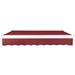 Awntech Retraction Slope Patio Awning Wood in Red | 10 H x 144 W x 120 D in | Wayfair KWR12-WH-B