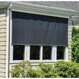 SunSetter Motorized Easy Semi-Sheer Outdoor Roller Shade Synthetic Fabrics | 84 H x 144 W x 1 D in | Wayfair 23612
