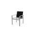 Telescope Casual Tribeca Café Stacking Patio Dining Chair Sling in Gray | 34 H x 24 W x 24.5 D in | Wayfair 1T7Y05D01