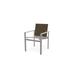 Telescope Casual Tribeca Café Stacking Patio Dining Chair Sling in Gray | 34 H x 24 W x 24.5 D in | Wayfair 1T7Y47601
