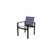 Telescope Casual Tribeca Café Stacking Patio Dining Chair Sling in Black | 34 H x 24 W x 24.5 D in | Wayfair 1T7874901