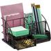 Sorbus Desk Organizer, All-In-One Stylish Mesh Desktop Caddy Includes Pen/Pencil Holder, Mail Organizer, & Sliding Drawer | Wayfair DSK-ORG-BLK