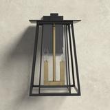 Birch Lane™ Omnira 2 - Bulb Integrated LED Outdoor Wall Lantern Metal in Brown | 15 H x 9.5 W x 10.3 D in | Wayfair