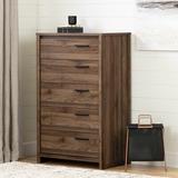 South Shore Lensky 5 Drawer 30.5" W Chest Wood in Brown | 49 H x 30.5 W x 19 D in | Wayfair 11937