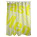 ArtVerse Rain Cites City Barhood Districts Single Shower Curtain Polyester in Gray/Yellow | 74 H x 71 W in | Wayfair CIT128-SCDGSC
