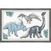 Isabelle & Max™ Braeburn All About Dinosaurs Framed Art Paper in Blue/Green | 8 H x 12 W x 1.5 D in | Wayfair B556B1E381CE4DF5AA3597FE45D86E32