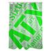 ArtVerse Rain Cites City Barhood Districts Single Shower Curtain Polyester in Green/Gray | 74 H x 71 W in | Wayfair CIT012-SCDGSC
