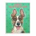 Harriet Bee 'Beware Dog Can't Hold its Licker Funny Cartoon Pet Design' by Gary Patterson Drawing Print in Brown/Gray/Green | Wayfair