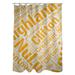 ArtVerse Rain Cites City Barhood Districts Single Shower Curtain Polyester in Gray/Yellow | 74 H x 71 W in | Wayfair CIT117-SCDGSC