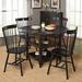 Rosalind Wheeler Chastain 4 - Person Drop Leaf Dining Set Wood in Black | 30.75 H in | Wayfair B2294BD8D24B456A945909BEB5875249