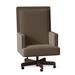 Fairfield Chair Somerset Executive Chair Wood/Upholstered in Black/Brown | 44 H x 28 W x 31 D in | Wayfair 1088-35_9508 61_Espresso_1009AgedBronze