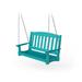 YardCraft Alister Poly Garden Porch Swing Plastic in Blue | 26.5 H x 53 W x 25 D in | Wayfair PGS4-AB