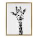 Isabelle & Max™ 'Giraffe' by Simon Te- Floater Frame Photograph Print on Canvas in Black/Green/White | 24 H x 18 W x 1.63 D in | Wayfair