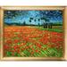 Vault W Artwork Field of Poppies by Vincent Van Gogh Framed Painting Canvas, Wood in Blue/Green/Red | 19 H x 23 W x 2 D in | Wayfair