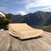 Arlmont & Co. Ivan Water Resistant Patio Chaise Lounge Covers, Polyester in Brown | 30 H x 27 W x 80 D in | Wayfair