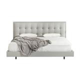 AllModern Saxton Tufted Low Profile Platform Bed Upholstered/Metal/Faux leather | 44 H x 66 W x 85 D in | Wayfair ORNE1770 41508922