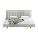 AllModern Saxton Tufted Low Profile Platform Bed Upholstered/Faux leather/Metal | 44 H x 66 W x 85 D in | Wayfair ORNE1770 41508922