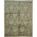 Brown/Green 96 x 0.5 in Area Rug - Rosalind Wheeler Mccomas Geometric Hand Knotted Wool Green/Brown/Yellow Area Rug Wool | 96 W x 0.5 D in | Wayfair