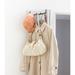 Yamazaki Home Over The Door Hooks - Hanging Coat Rack, Steel, Wide, Over-the-Door Wood/Metal in Black | 2.4 H x 11.8 W x 2.8 D in | Wayfair 7650