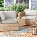 Sol 72 Outdoor™ Rochford 10 Piece Outdoor Cushion Set Acrylic in Gray/White/Brown | 4 H in | Wayfair A9B382FD47AD4226AE7231F4E79299F2