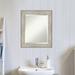 Beachcrest Home™ Sadler Distressed Bathroom/Vanity Mirror Plastic | 25 H x 21 W x 0.875 D in | Wayfair 9C704B88C420479DA602B9D09A4CD70A