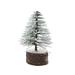 The Holiday Aisle® Snow Flocked Bottle Brush Tree Wood in Brown | 4.75 H x 3 W x 3 D in | Wayfair D02634760CAA412490CF9A07F0188012