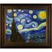Vault W Artwork 'Starry Night' by Vincent Van Gogh - Painting on Canvas in Blue/Yellow | 27 H x 31 W x 2 D in | Wayfair VG485-FR-939320X24