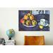 Vault W Artwork 'Still Life w/ Apples' by Paul Cezanne Painting Print on Wrapped Canvas in Blue/Indigo/White | 8 H x 12 W x 1 D in | Wayfair