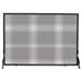 17 Stories Guffey 1 Panel Iron Fireplace Screen Iron in Gray | 31 H x 39 W x 8 D in | Wayfair DC8CFFFE705C4A39BE66A07C1273C336