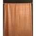 Rosalind Wheeler Lombard Gingham Room Darkening Outdoor Rod Pocket Single Curtain Panel Polyester in Orange/Black | 48 H in | Wayfair