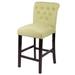 Red Barrel Studio® Raeyonna 26" Counter Stool Wood/Upholstered in Green | 40.5 H x 22.5 D in | Wayfair 50A612157F06451AB7A84EA7738C8CA4