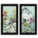 Rosalind Wheeler Floral Field 2-Piece Framed Wall Art for Living Room, Home Wall Décor by Michele Norman Paper | 27 H x 15 W x 1 D in | Wayfair