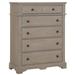 Canora Grey Millers 6 Drawer 43" W Solid Wood Chest Wood in Gray | 54.5 H x 43 W x 19 D in | Wayfair 0006B0F6B4A7429ABBE6AA86685E6B4A