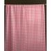 Rosalind Wheeler Lombard Gingham Room Darkening Outdoor Rod Pocket Single Curtain Panel Polyester in Pink/Black | 120 H in | Wayfair