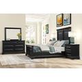 Charlton Home® Stevison Solid Wood Standard 4 Piece Bedroom Set Wood in Black | Queen | Wayfair D952CCDB6D674B1B8824D6E9359B095D