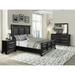 Charlton Home® Stevison Solid Wood Standard 4 Piece Bedroom Set Wood in Black | Queen | Wayfair D952CCDB6D674B1B8824D6E9359B095D