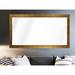 Everly Quinn Alizeh Farmhouse Matte Metallic Modern & Contemporary Full Length Mirror Wood in White/Yellow | 47.5 H x 36 W x 0.75 D in | Wayfair