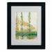 Vault W Artwork The Three Trees Autumn by Claude Monet - Picture Frame Print on Canvas in Green/Yellow | 14 H x 11 W x 0.5 D in | Wayfair