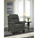 Southern Motion Pep Talk 33" Wide Wing Chair Recliner Faux Leather/Polyester/Chenille/Velvet/Microfiber/Microsuede in Gray | Wayfair 1628 152-14