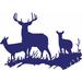 Loon Peak® Buck Deer DOE Hunting Vinyl Wall Decal Vinyl in Blue | 16 H x 23 W in | Wayfair 04686758D50D4AA6BADF65FE71BB83DE