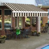 Awntech Manual Retraction Slope Patio Awning Wood in Brown | 96 W x 78 D in | Wayfair MM8-WH-OAT