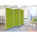 Screen Gems 106" W x 71" H 3 - Panel Aluminum Folding Room Divider in Green | 71 H x 106 W x 1 D in | Wayfair SG-343