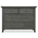 Red Barrel Studio® Mylor 4 Drawer Dresser Wood/Solid Wood in Gray, Size 34.7 H x 46.1 W x 18.1 D in | Wayfair D17D599B631A43E49BB9CBBEAD66714D