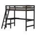 Harold Twin Loft Bed w/ Built-in-Desk by Viv + Rae™ kids Wood in Black | Wayfair 9A7FF2B0E4A64E1B842EAD730B1B3B2F