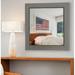 Gracie Oaks Pierpont Modern & Contemporary Distressed Wall Mirror Wood in Brown | 17 H x 17 W x 0.75 D in | Wayfair STSS3397 39994769