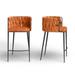 AllModern Tyrone 27" Counter Stool, Leather | Wayfair A8D6744893F84D5FAE0193511F6F577F